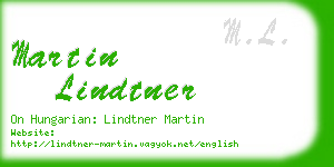 martin lindtner business card